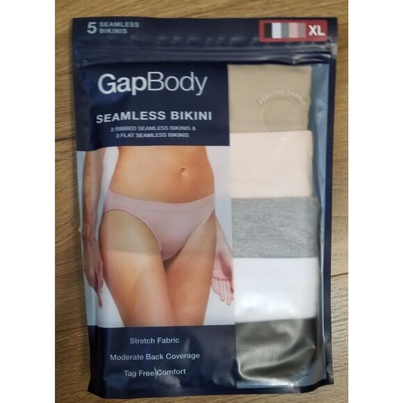 Ladies GapBody 5 pk Seamless Hipster Size X-Large 16-18 Multicolor Stretch - Picture 1 of 5